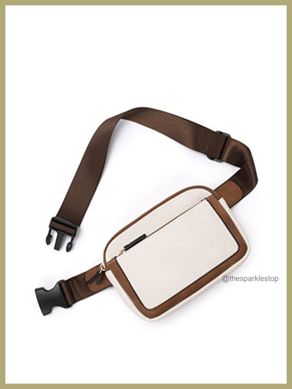 Faux Leather Fanny Pack Crossbody Belt Bag Adjustable Strap Women's